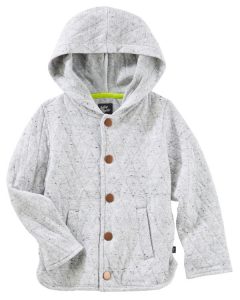 Recalled OshKosh Baby B'gosh quilted jacket, gray.